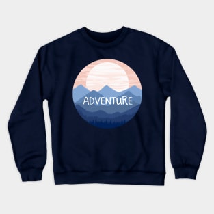 Adventure Mountain Landscape Sunset Crewneck Sweatshirt